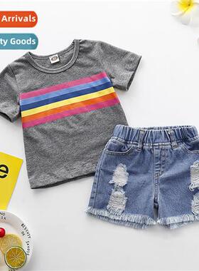 Girls Spring  Autumn 2020 New n Sleeveless Solid Color Top +