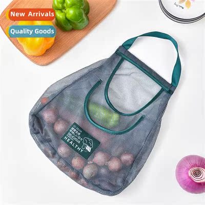 two-layer fru  vegetable hanging bag kchen multifunctial fru