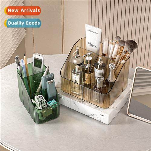 Transparent storage box cosmetic organizer desktop lipstick