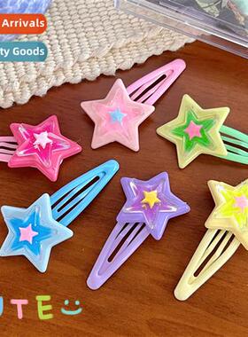 ins wind  clips sweet cool dopamine star bb clip ins sweet s