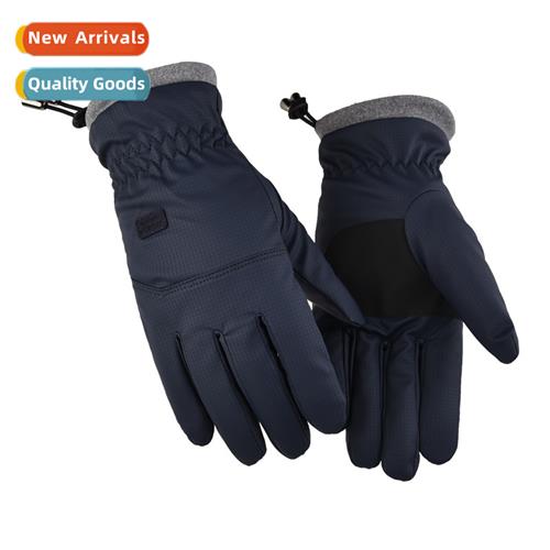 Skin feel full-finger gloves touch screen warm padded thicke
