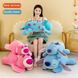 Cute strawberry bear pillow plush toys party  Stch doll larg