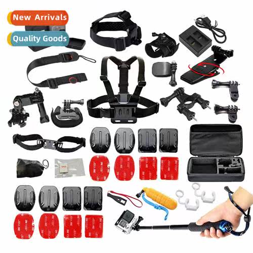 适用gopro5 6 4 3 Sports Camera Combo Kit 24 in 1 Compatible