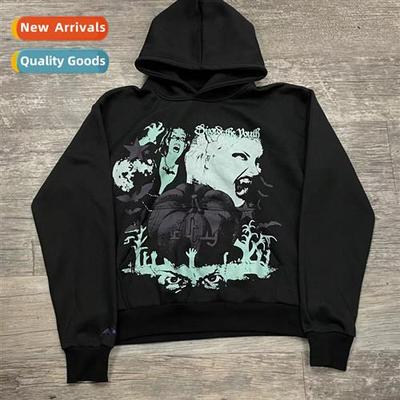 2021 dark style sweatshirt men  women hoodie goth couple hip