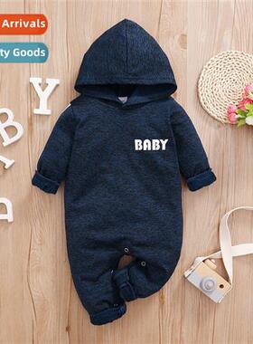 ins baby spring  autumn  2022 new n solid color letters prin