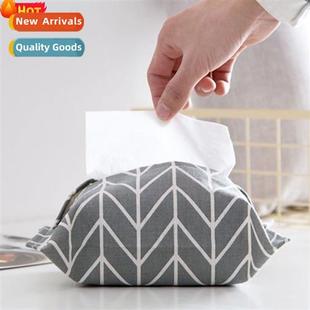 linen paper towel Japanese fabric cott bag car plaid