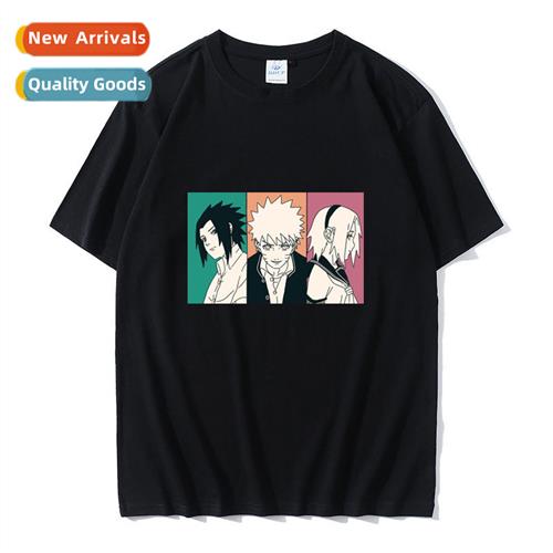 Japanese anime Naruto third class printed cott short-sleeved