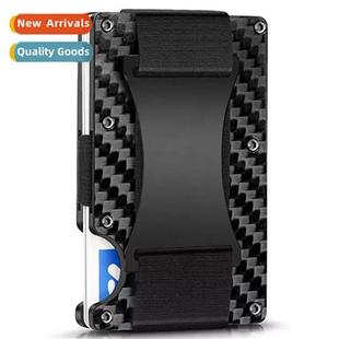 Car Card Alloy Aluminum Brush Anti RFID Holder Fiber Carb