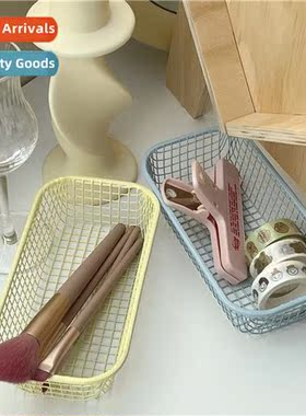 Ins style desk clutter wire storage basket student fice stat