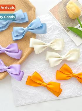 Korea ins bow hairpin female pill head top clip pytail clip