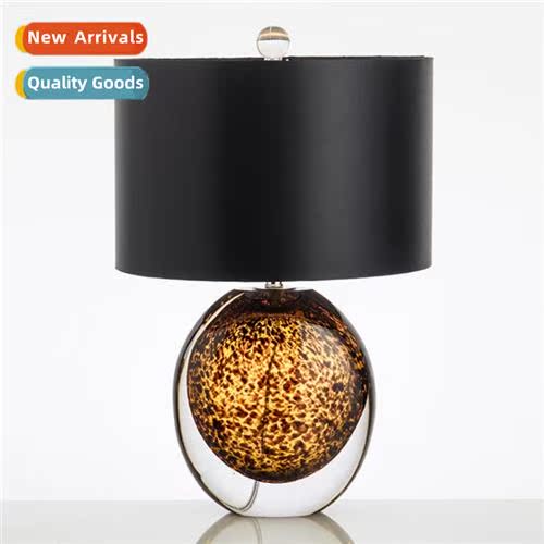 Scinavian Crystal Table Lamp Art Creative Amber el Restauran