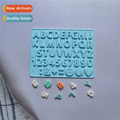 Single Letter Chocolate 462 Silice Mold Cake Pudding Dessert