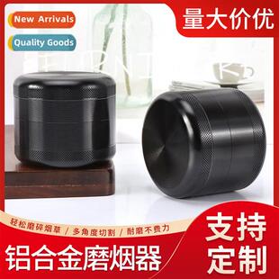 Aluminum Alloy Cigarette Grinder Four layers 63MM flat tooth