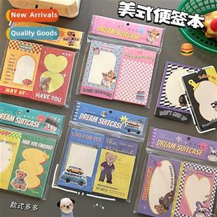 boxed note fice Creative paper series message students retro