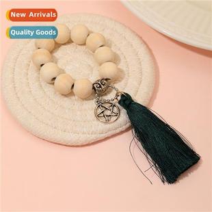 beads bell Europe new and cloth wooden ring The napkin