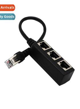 RJ45 Network 1 in 3 Extensi Cable Fast Ernet Cable Adapter N