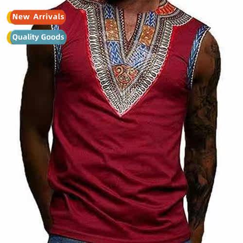 2022 Middle Eastern Ethnic Print Tank Tee