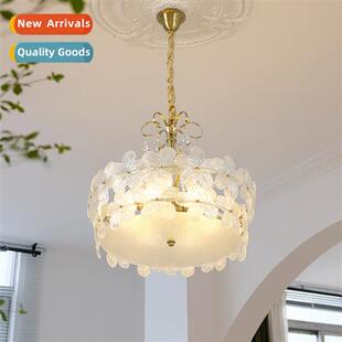 French flowers branch chelier light luxury crystal bedroom p