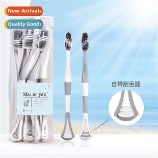 Bristle Tgue Scraping Bamboo for Toothbrush Bad Charcoal