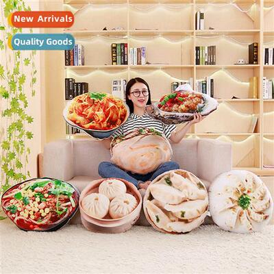 Carto 3D printing cold hot  sour noodles snack pillow doll p