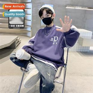 new childrens round and nec casual winter warm Autumn padded