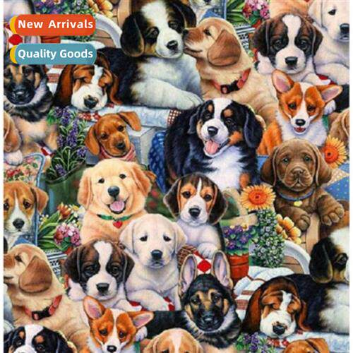 Cross Stch New DIY Dog Total Full Stch Simple Hmade Thread C