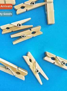 Wooden Color Wooden Clip DIY Mini Photo Holder Business Card