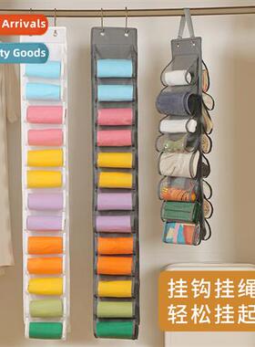 Household clothing storage hanging bag wall mounted multi-la