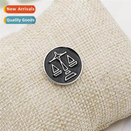 Europe and  Uned States in  starry sky Libra brooch persaliz