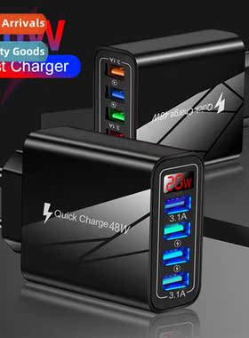 4USB Digal Cell Phe Charger Brish Specificati Multi-Port Cha