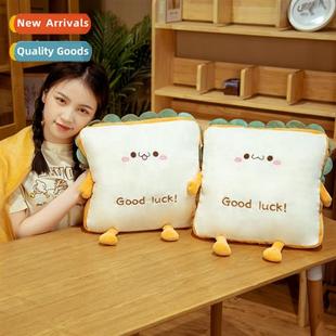 pillow blanket fice Cute cushi bread lumbar nap toast