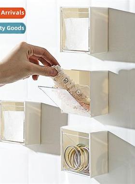 Flip wall-mounted storage box home free storage box makeup c