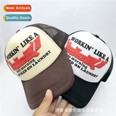 American retro letters trucker trucker cap set baseball cap