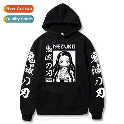 2021 Secdary Japanese manga Dem Slayer Trendy Hooded Sweatsh