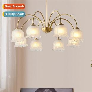 copper living simple retro American full lamp French room