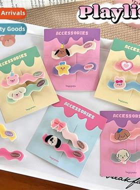 Cute carto animals children  clips  accessories sweet girl b