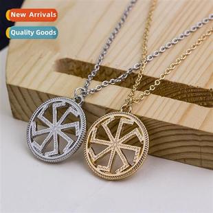 Europe and America Pagan Sun Amulet Pendant Necklace Accesso