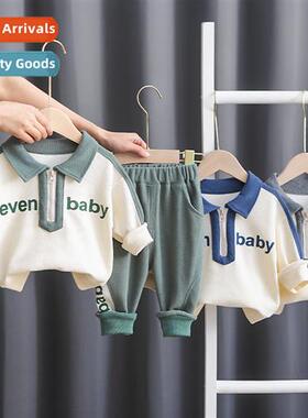 Childrens clothing 2023 spring new childrens su waffle femal