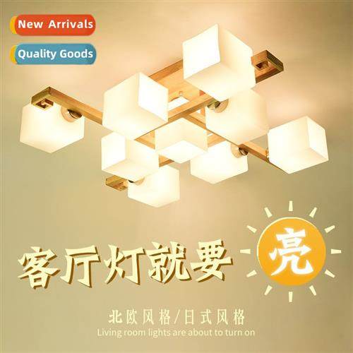 Living room lamp Scinavian ceiling lamp bedroom lamp solid w