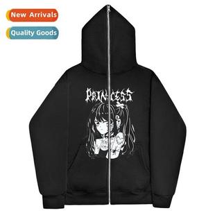 Y2K dark girl sweatshirt men  women hoodie gothic couple Har