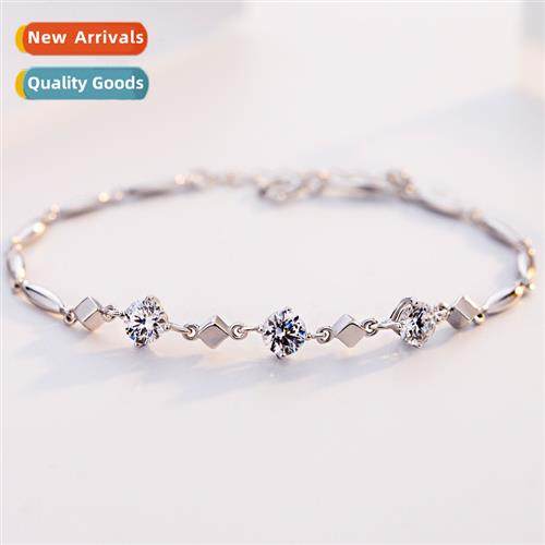n silver-plated starlight infine inlaid zircia bracelet fema