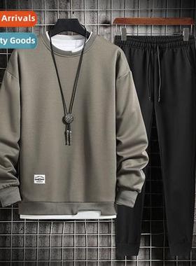 2021 spring new sweater pants n fashi loose casual mens vers
