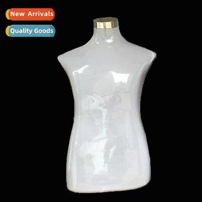Male plastic wrap mannequin Clothing props bust mannequin pl