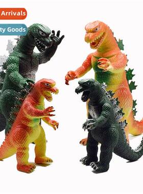 PVC green orange mster Godzilla model toy ornament