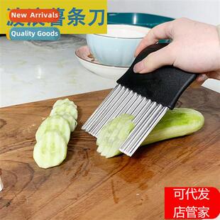 Kchen Home Potato Wave Knife Cutting Strip Slicing Vegetable
