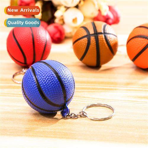 Basketball keychain pendant PU foam basketball company activ