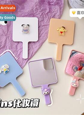 New carto cute pet hheld makeup mirror ins wind high value s