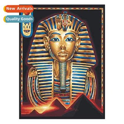 Egyptian pharaoh full diamd painting living room entrance an