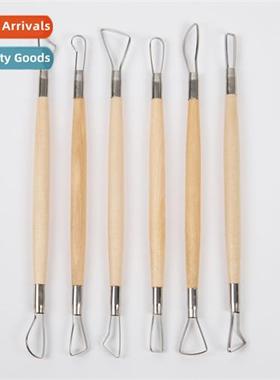8 inch 6 pcs regular flat wire knife pottery clay tools clay