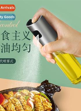T Kchen Press Spray Oil Bottle Barbecue Glass Cdiment Bottle